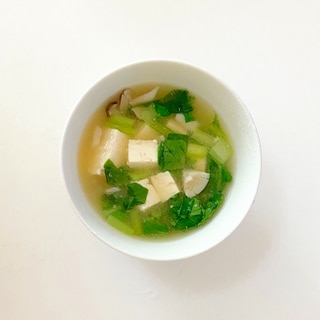 葉物野菜の簡単みそ汁